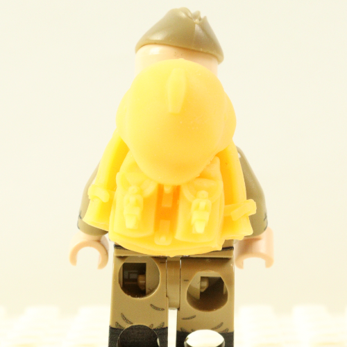 Soviet WW2 Early War Backpack with Strapped Helmet – Unpainted 3D Printed Resin Accessory