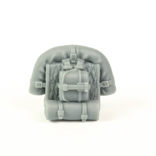 German Field Pack with Bedroll and Mess Tin - Variant 1  | Toy Accessory