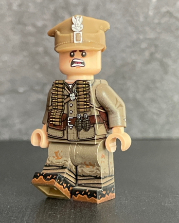 WW2 Polish army machine gunner - full minifigure - PRE-SALE