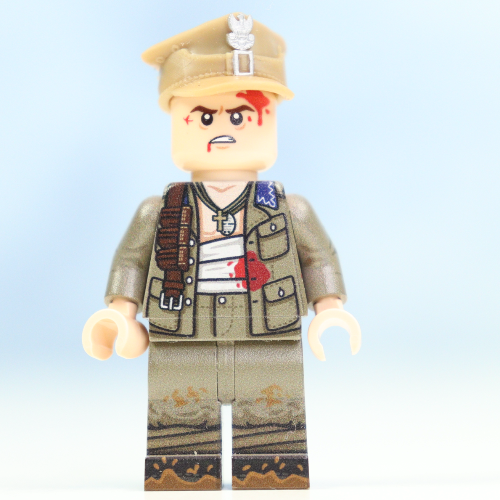 WW2 Polish army wounded rifleman (FULL MINIFIGURE)