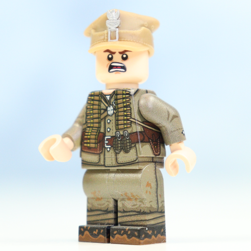 WW2 Polish army machine gunner - full minifigure