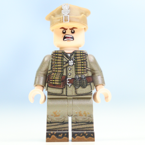 WW2 Polish army machine gunner - full minifigure