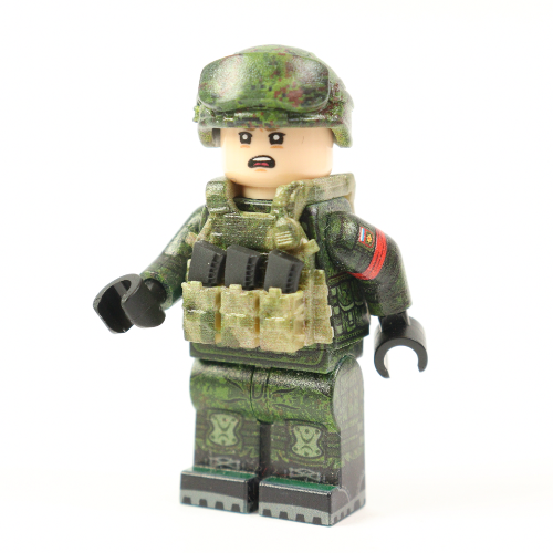 LBT 6094 Toy Tactical Vest | Moss Camouflage with Black Magazines