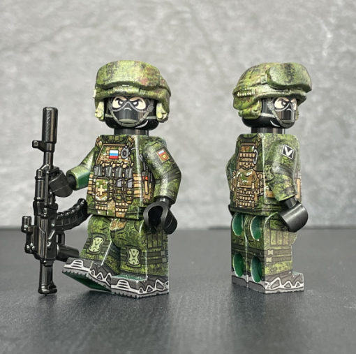 Ratnik v4 modern Russian soldier figure shown from the front and side