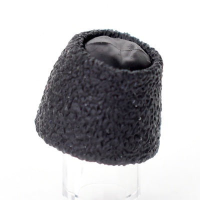 A tall black papakha hat for Lego figures. ( by G-brick Design)