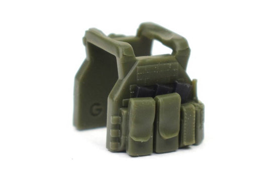 TV-110 Toy Tactical Vest with Pouches and Radio | Dark Green
