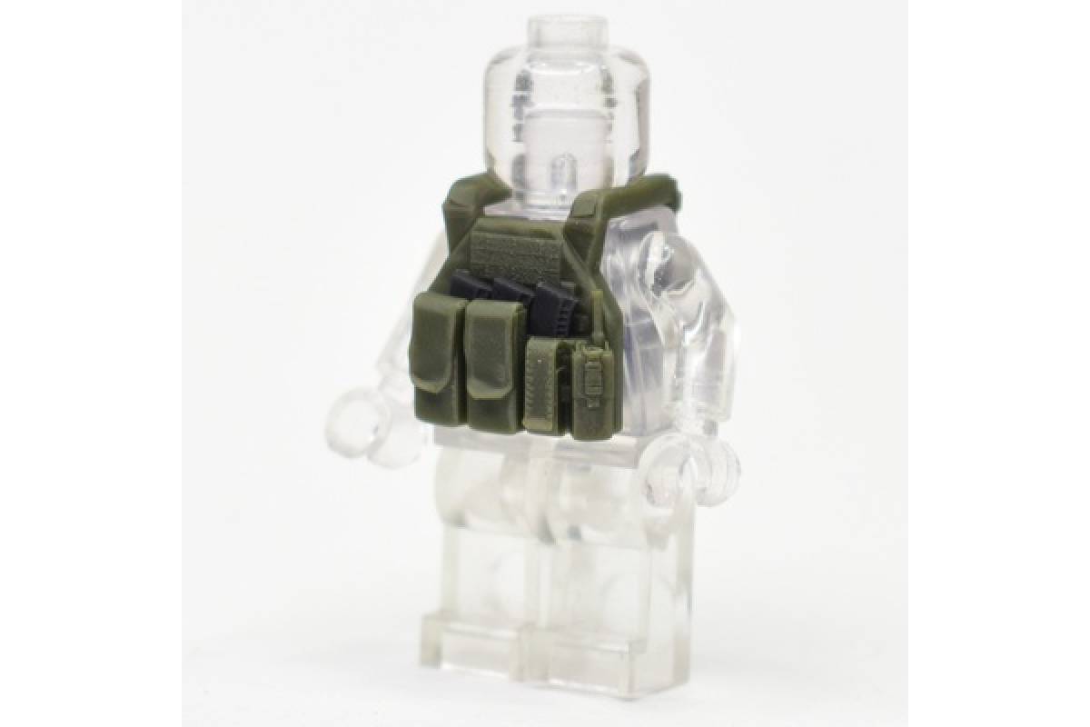 TV-110 Toy Tactical Vest with Pouches and Radio | Dark Green
