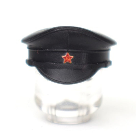 Russian Civil war balck cap, with a hammer and sickle star